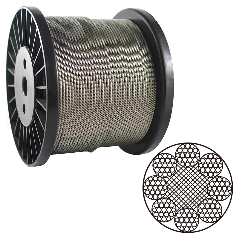 8×19W FC Steel Wire Rope