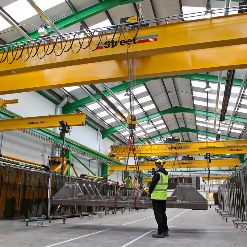 Crane in the factory