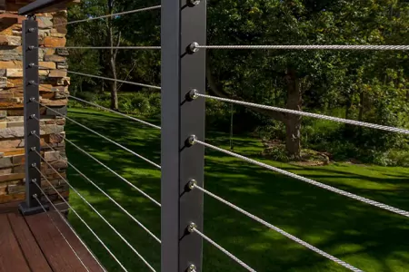Steel wire railings