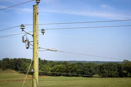 Wire pole guy wires