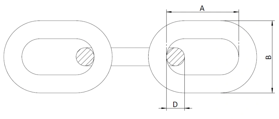 din 5685 link chain