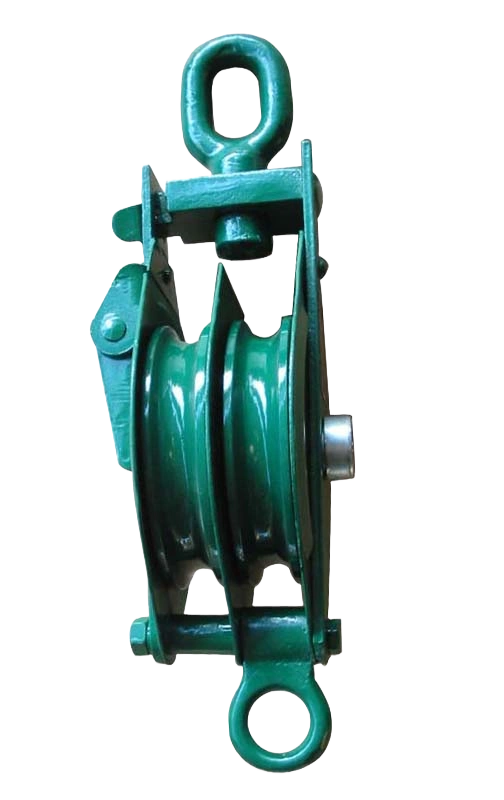 double pulley sheave block