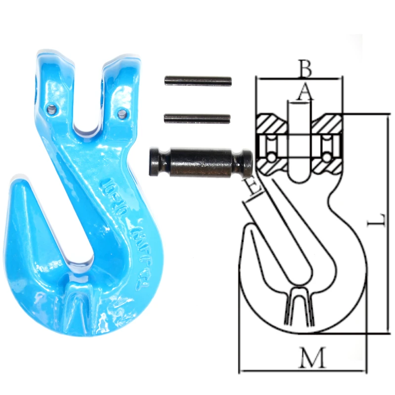 g100 clevis shortening grab hook with wings