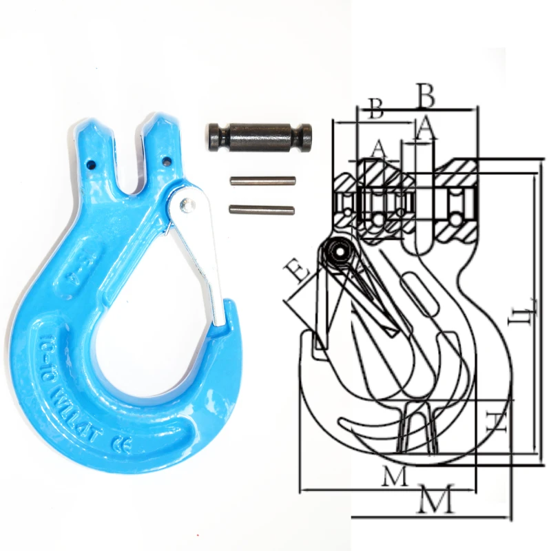 g100 clevis sling hook with latch