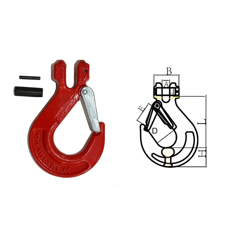 g80 clevis sling hook with latch