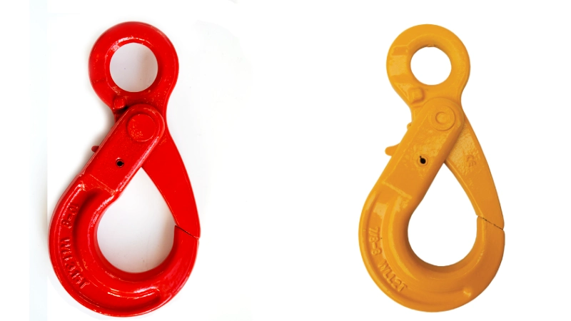 g80 eye type self locking safety hook manufacture