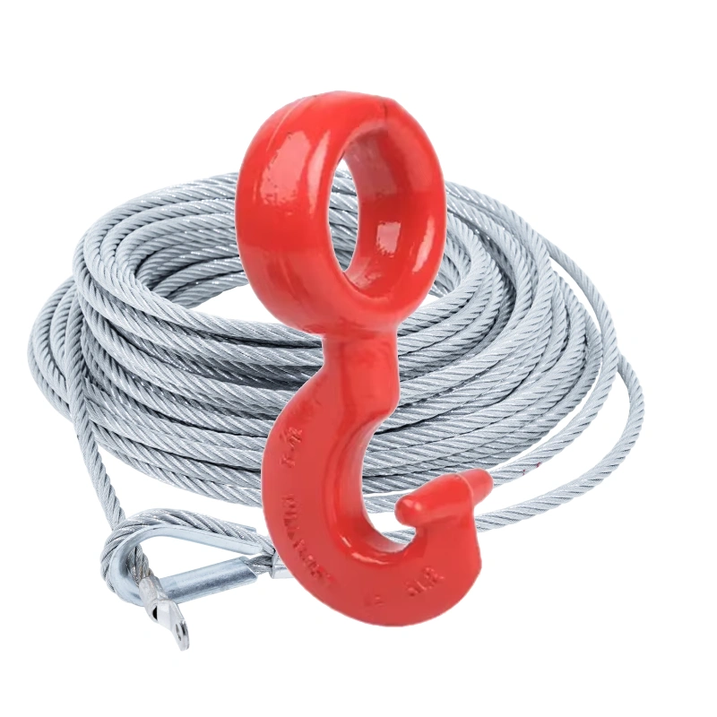 g80 twist eye choke hook wire rope steel cables