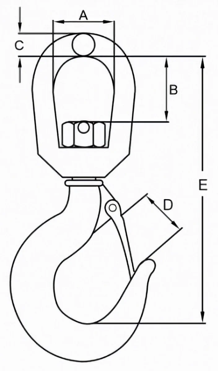 heavy duty swivel eye hook