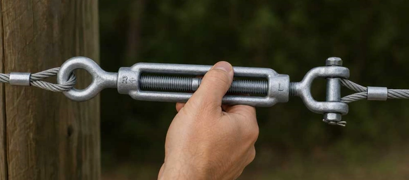 how does tightening a turnbuckle work