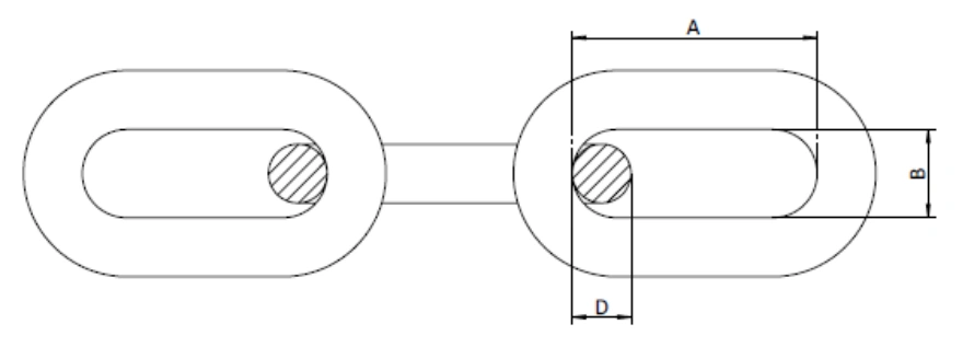 korean standard long link chain