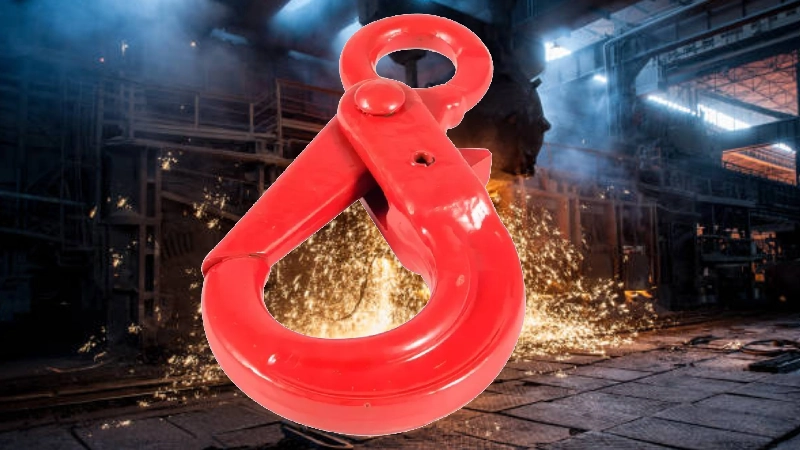 manufacturing & steel mills g80 eye type self locking safety hook