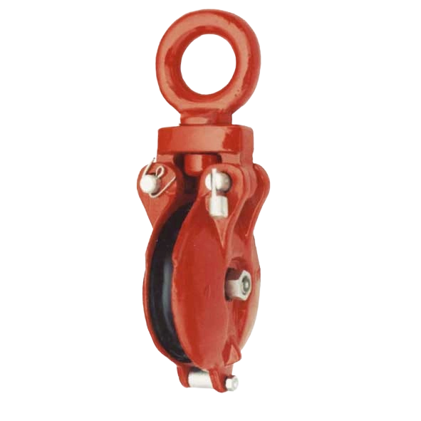 red snatch block with eye