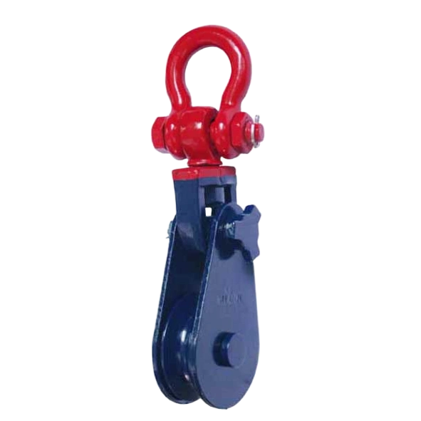 snatch block with shackle