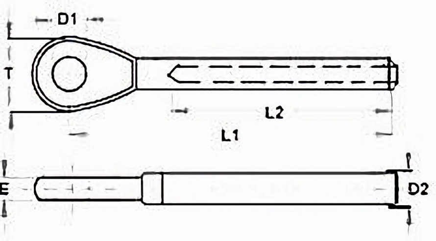 stainless steel eye terminal