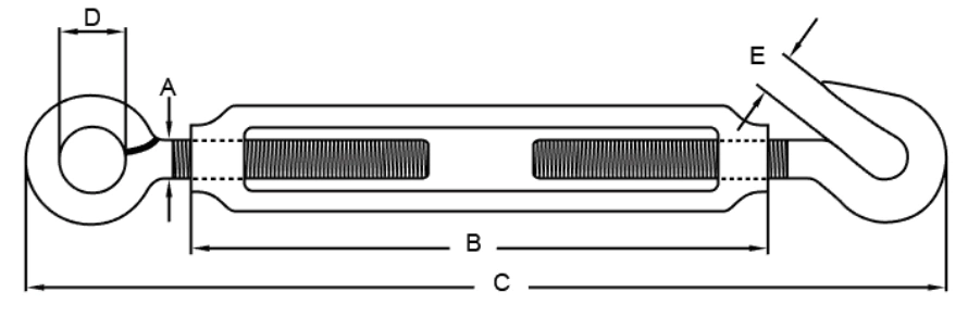 stainless steel hook eye turnbuckle​s