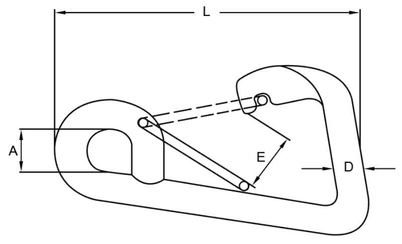 stainless steel marine snap hook