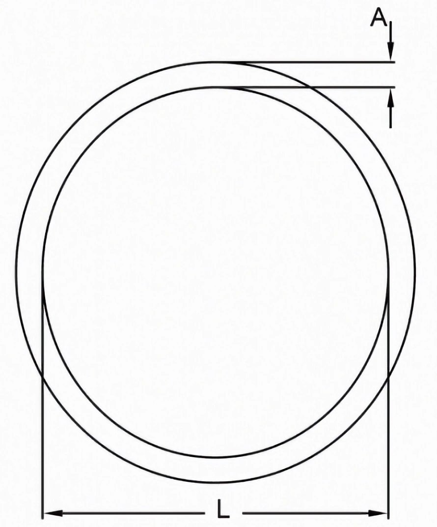 stainless steel round ring diagram