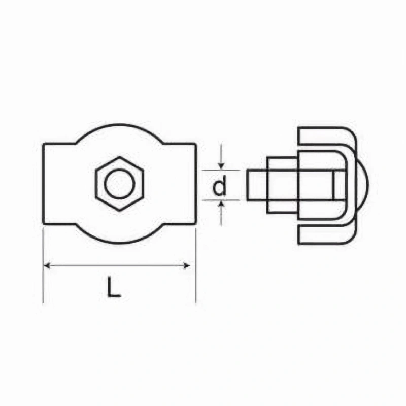 stainless steel simplex wire rope clip