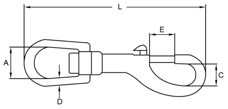 stainless steel swivel eye bolt snap​