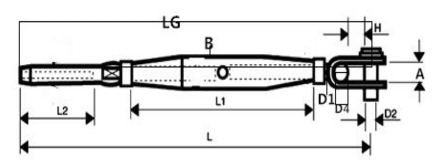 stainless steel toggle turnbuckle​