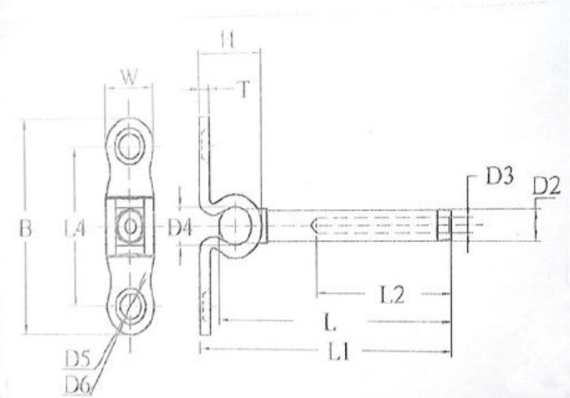 stainless steel wire rope swage toggle strap terminals