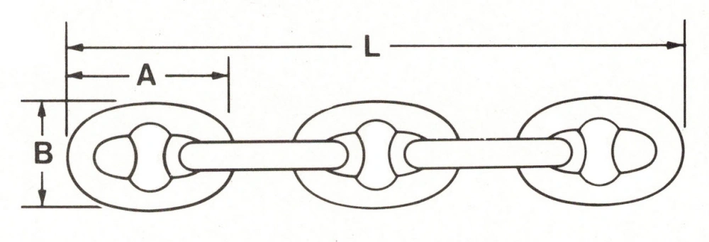 stud link anchor chain construction