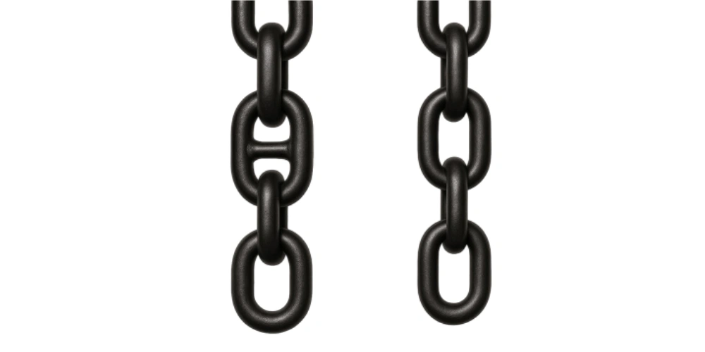 stud link vs studless chains