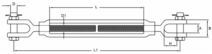 turnbuckle jaw and jaw​