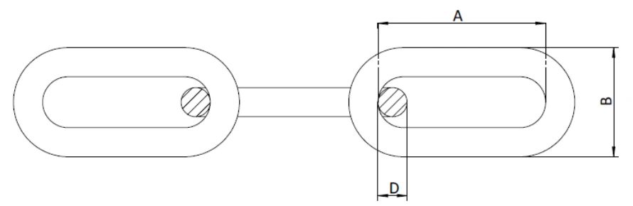 uk type medium link chain