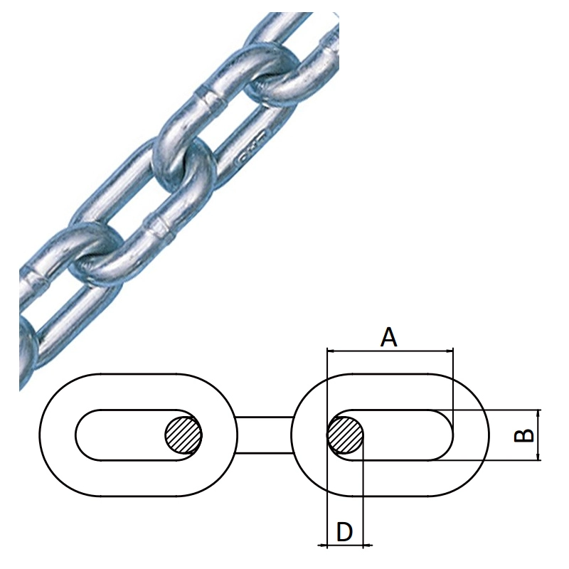 us type grade 30 proof coil chain
