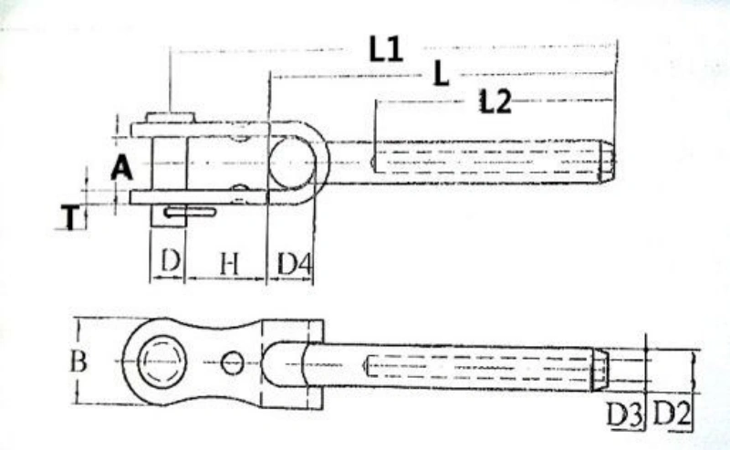 us type stainless steel swage toggle jaws