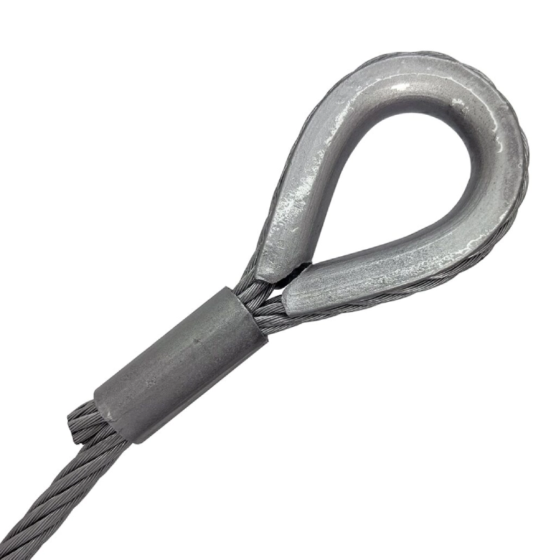 wire rope sling with thimble