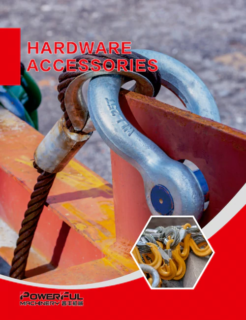 Hardware accessories catalog of powerful machinery