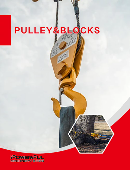 Pulley & Blocks catalog of powerful machinery