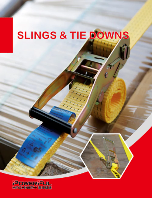 Slings & Tie Downs catalog of powerful machinery