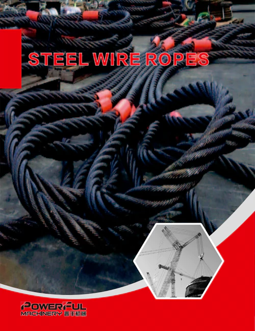 Steel wire ropes catalog of powerful machinery