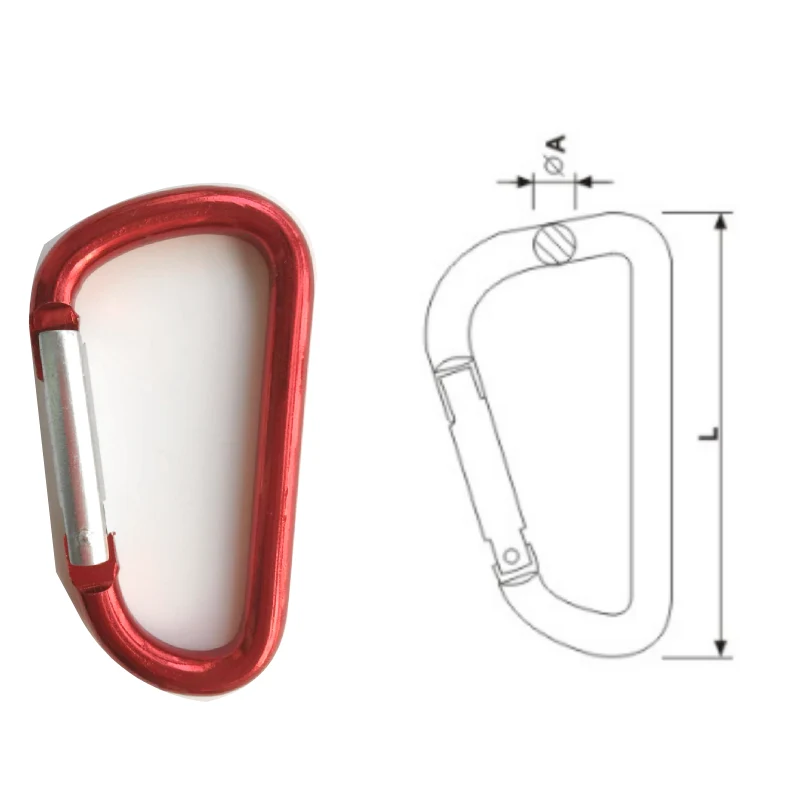 aluminum snap hook carbine type