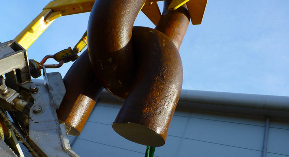 anchor chain manufacturing cutting and shaping