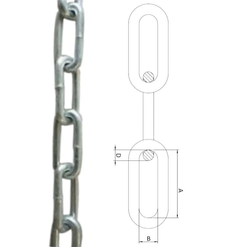 australian standard long link chain
