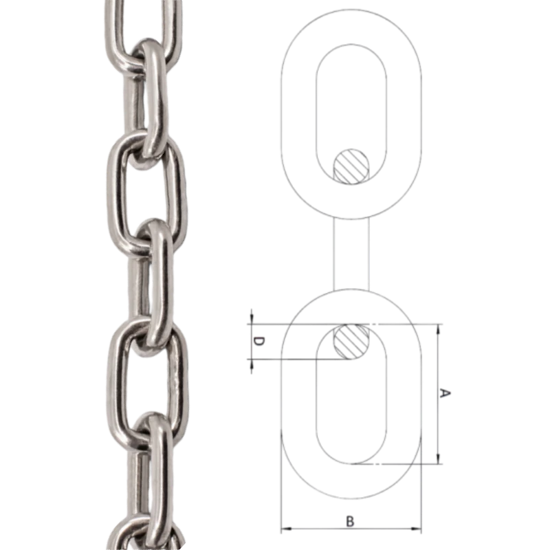 australian standard medium link chain