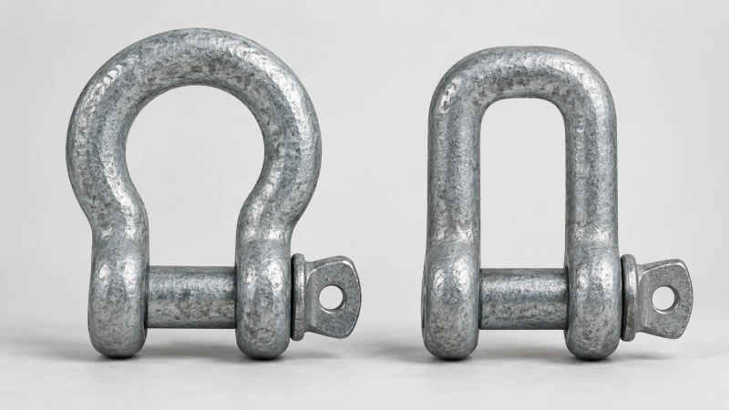 bow shackle and d shackle side by side comparison