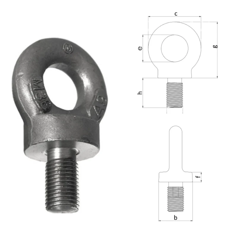 bs4278 collared eyebolts