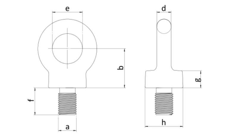 bs529 collared eyebolts factory