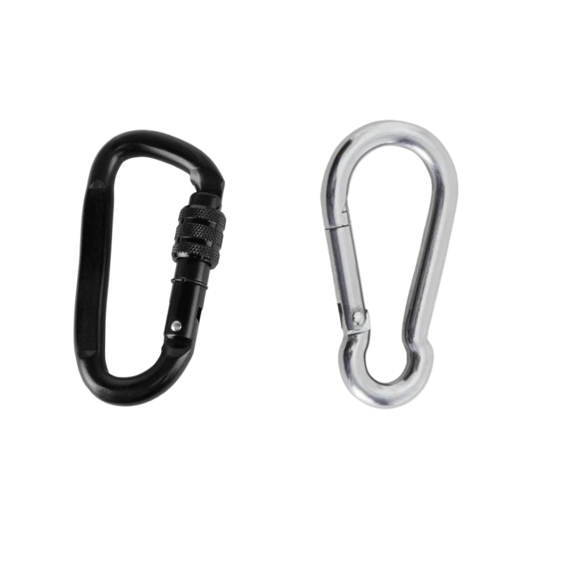 carabiner vs snap hook