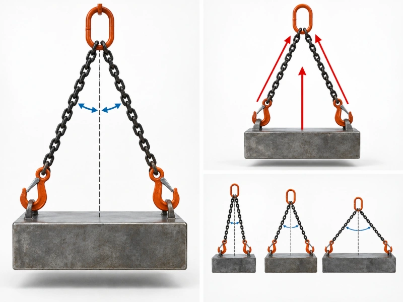 chain sling angle measured from vertical