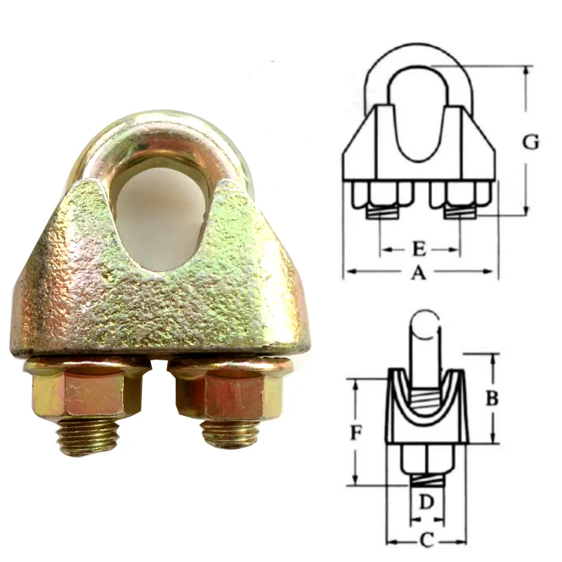 din1142 type malleable wire rope clip