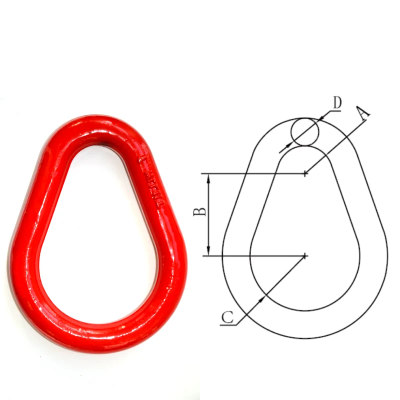 drop forged pear shaped link