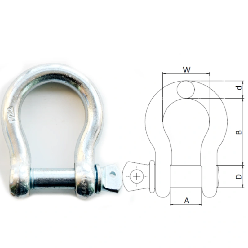 european type large bow shackle