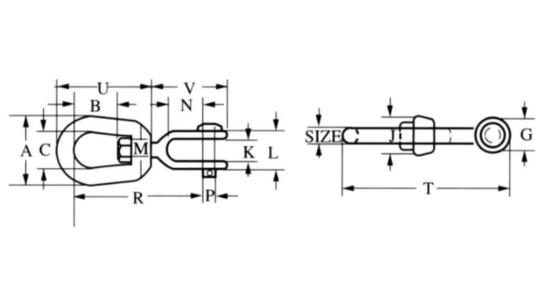 g 403 jaw end swivels factory