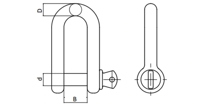 grade s bow shackles as2741 standard manufacture